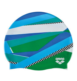 Arena Arena print badmuts blauw-groen