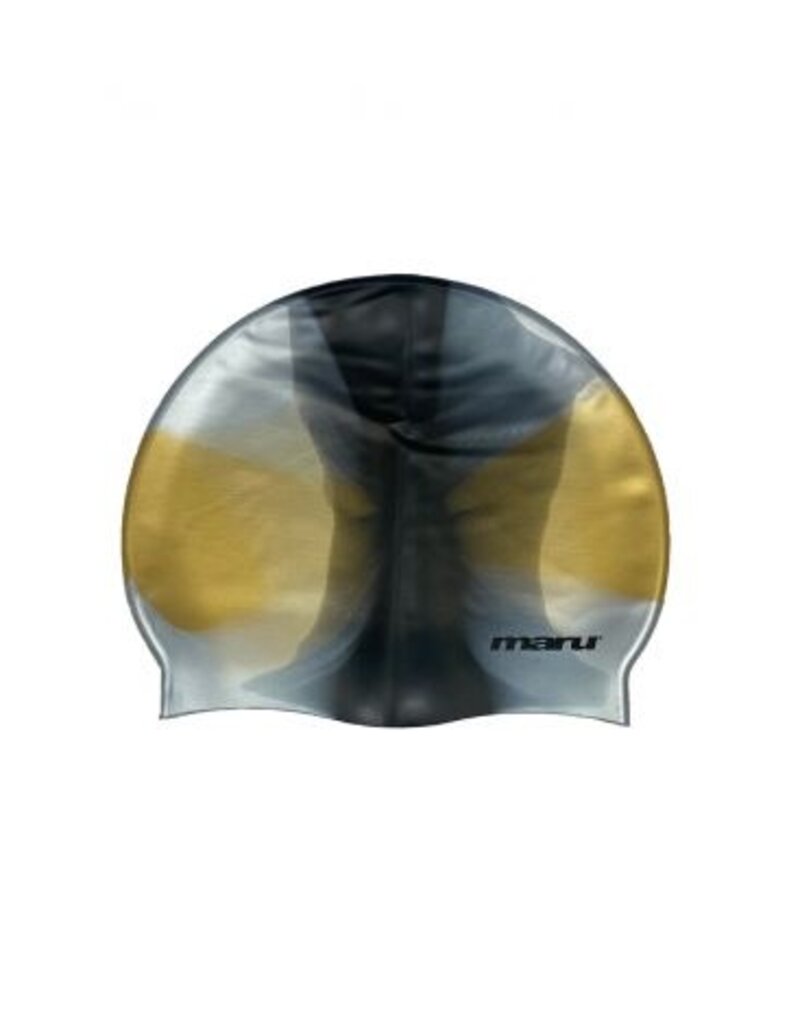 Maru Maru Silicone Swim Cap Black Gold