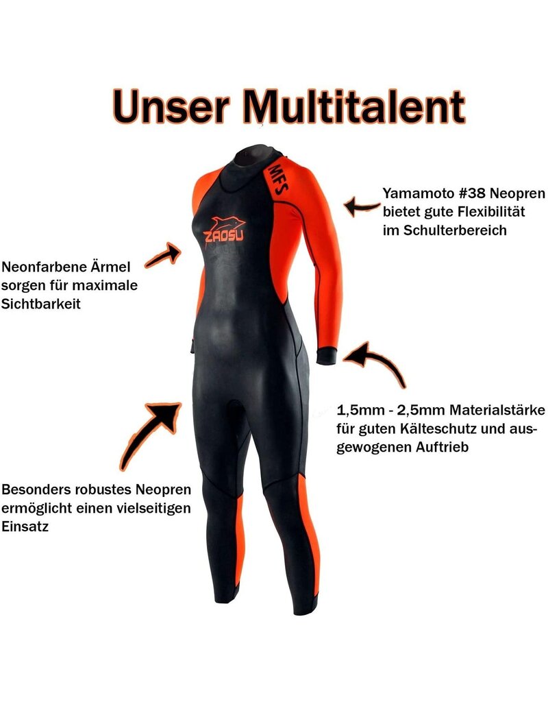 Overige merken Zaosu MFS open water wetsuit - Heren maat M/L valt als S/M