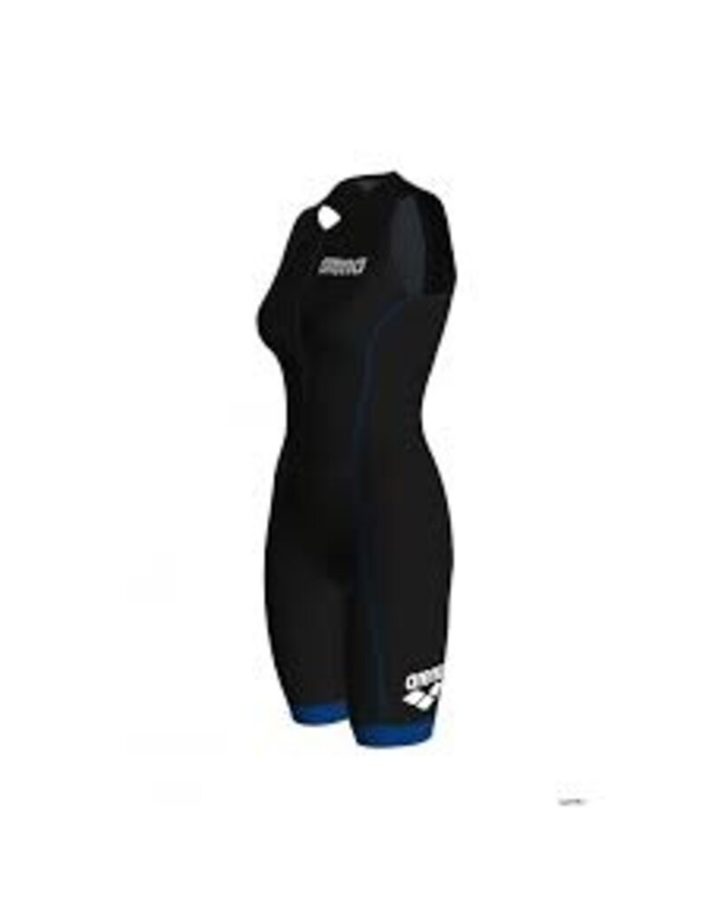 Arena Arena Trisuit St 2.0 Front Zip Black-Royal - damesmaten XS en S