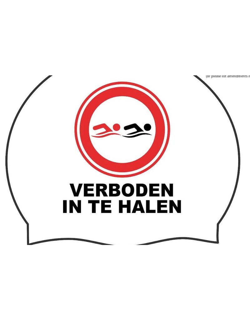 Overige merken Verboden in te halen badmuts
