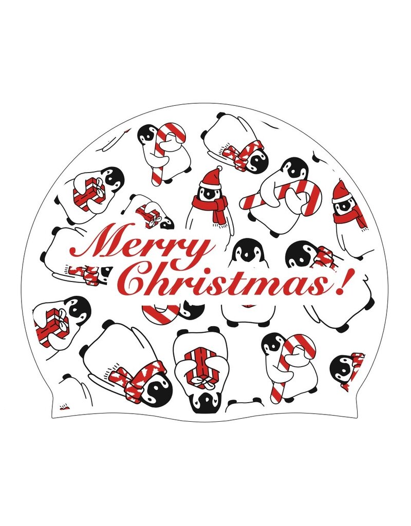 Overige merken Kerstbadmuts (wit) - Pinquin - besteld