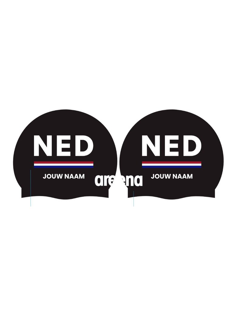 Arena Arena  Nederland Moulded badmuts met naam