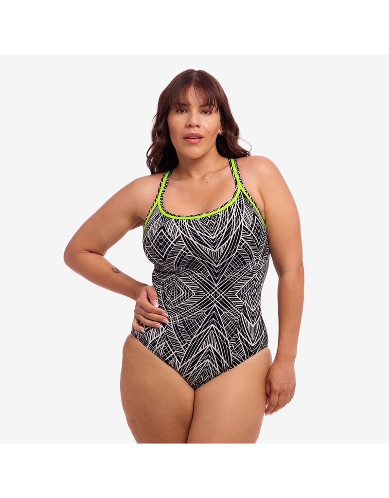 Funkita / Funky Trunks Funkita badpak Signals (dichte rug)