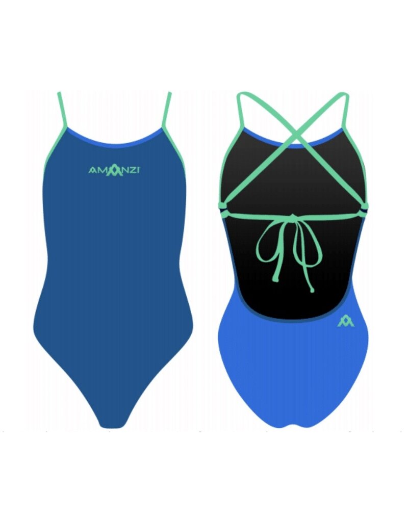 Amanzi Amanzi – Core Tie Back One piece – Seaglass - D40