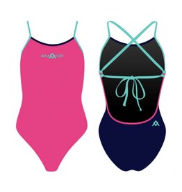 Amanzi Amanzi – Core Tie Back One piece – Rose Water - D38