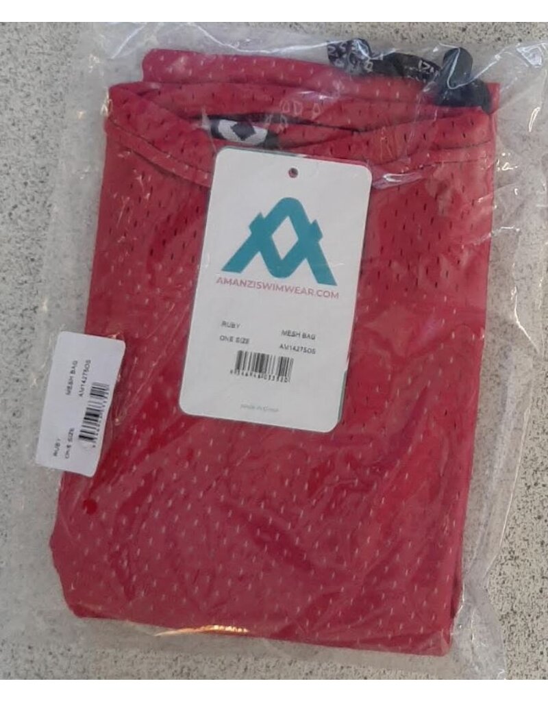 Amanzi Amanzi mesh bag - Donkerroze