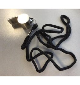 Overige merken Metalen fluitje met koord