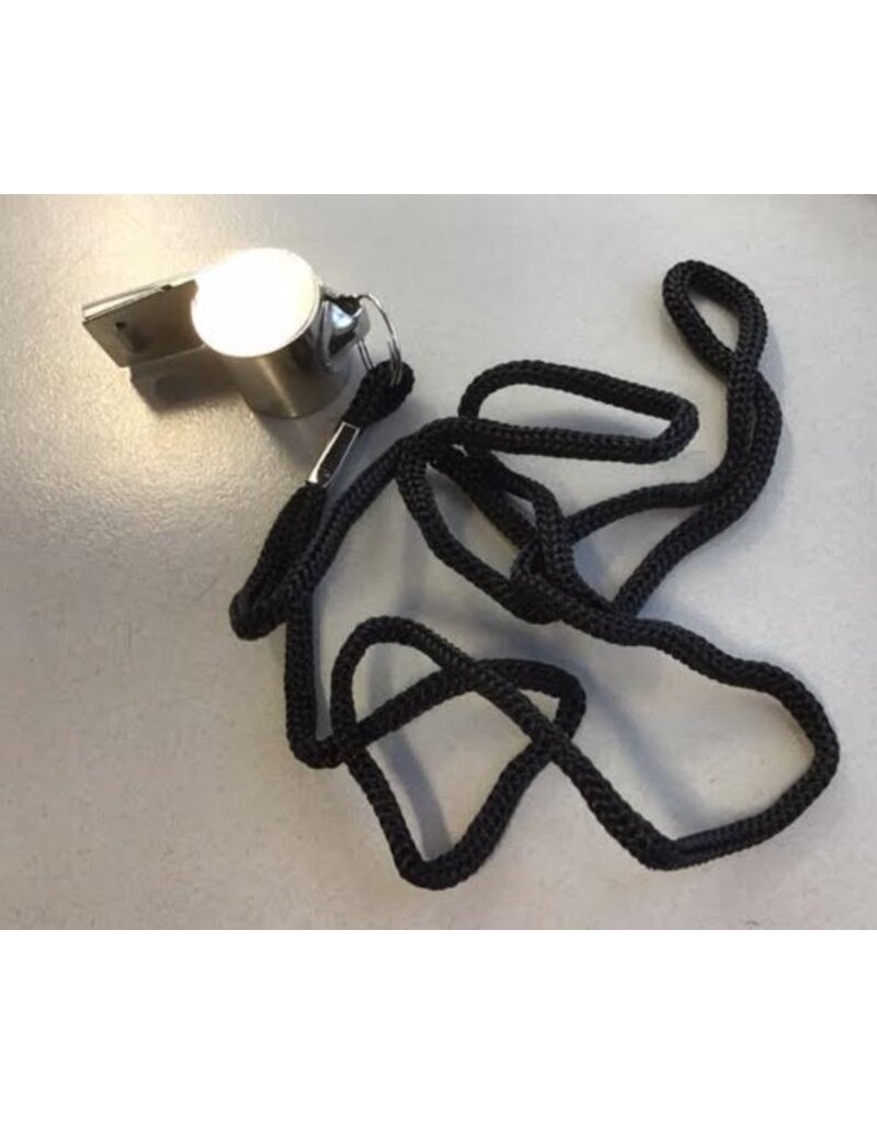 Overige merken Metalen fluitje met koordje