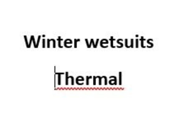 Voor de winter (thermal wetsuits)