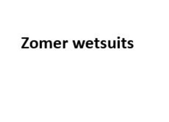 Wetsuits 'voor de zomer'