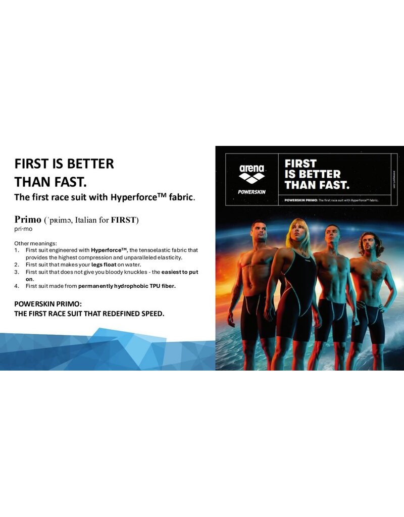 Arena Arena Powerskin Primo jammer - op bestelling