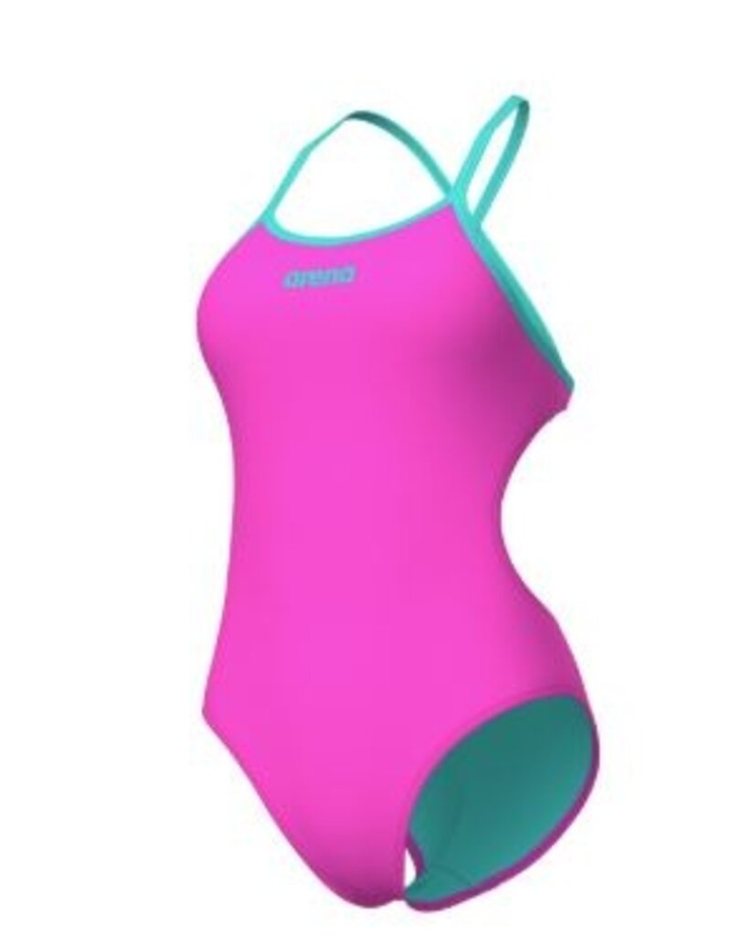 Arena Arena badpak met strik - Shocking Pink