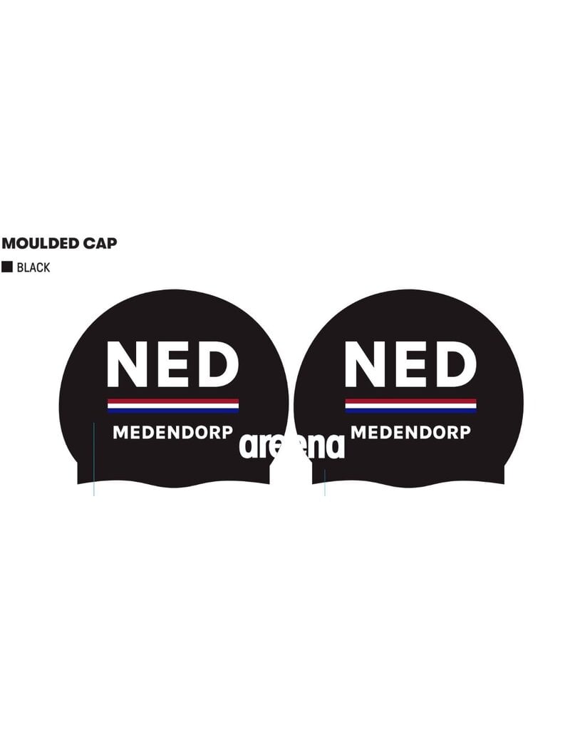 Arena Arena  Nederland Moulded badmuts met naam