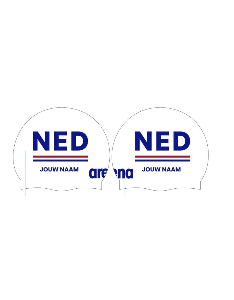 Arena Arena  Nederland Moulded badmuts met naam