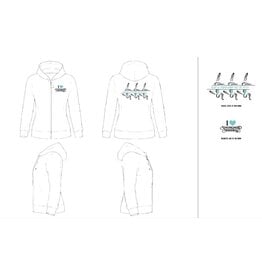 Arena Arena NJK Synchroonzwemmen hoodie - wit met turquoise