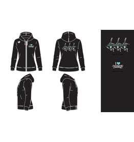 Arena Arena  NJK Synchroonzwemmen hoodie - zwart met roze