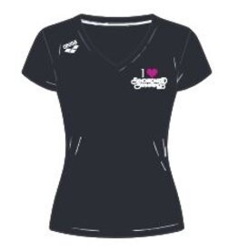 Arena Arena shirt - NJK Synchrobeat 2026 - zwart/roze