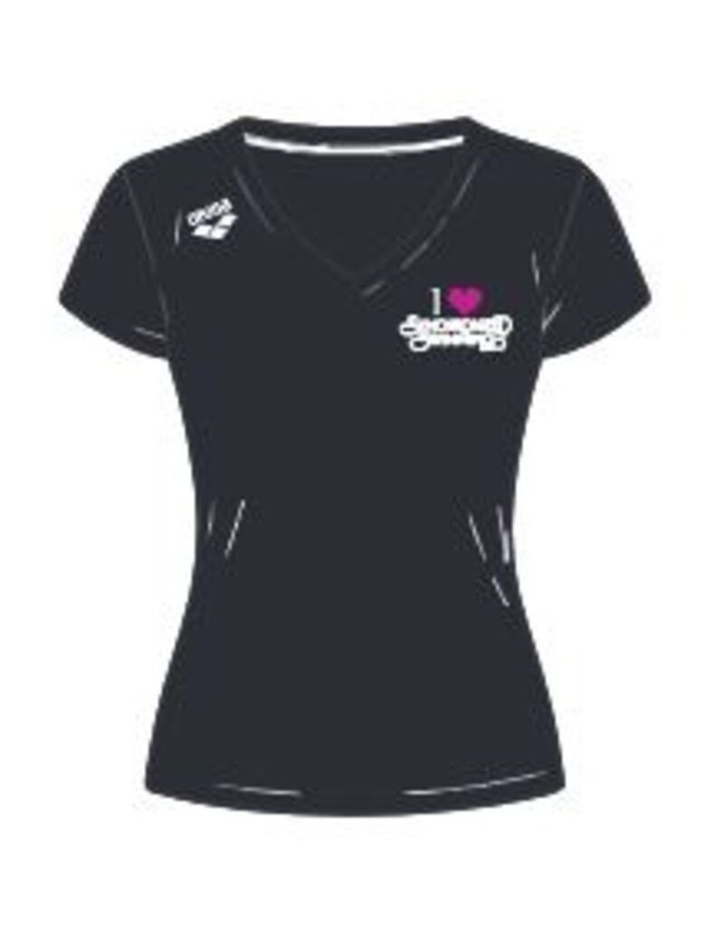 Arena Arena shirt - NJK Synchrobeat 2026 - zwart/roze