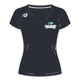Arena Arena shirt - NJK Synchrobeat 2026 - zwart/turquoise
