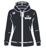 Arena Arena  hoodie - NJK Synchroonzwemmen - zwart/turquoise