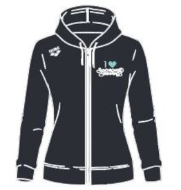 Arena Arena  hoodie - NJK Synchroonzwemmen - zwart/ turquoise