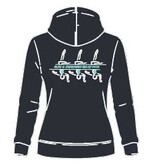 Arena Arena  hoodie - NJK Synchroonzwemmen - zwart/turquoise