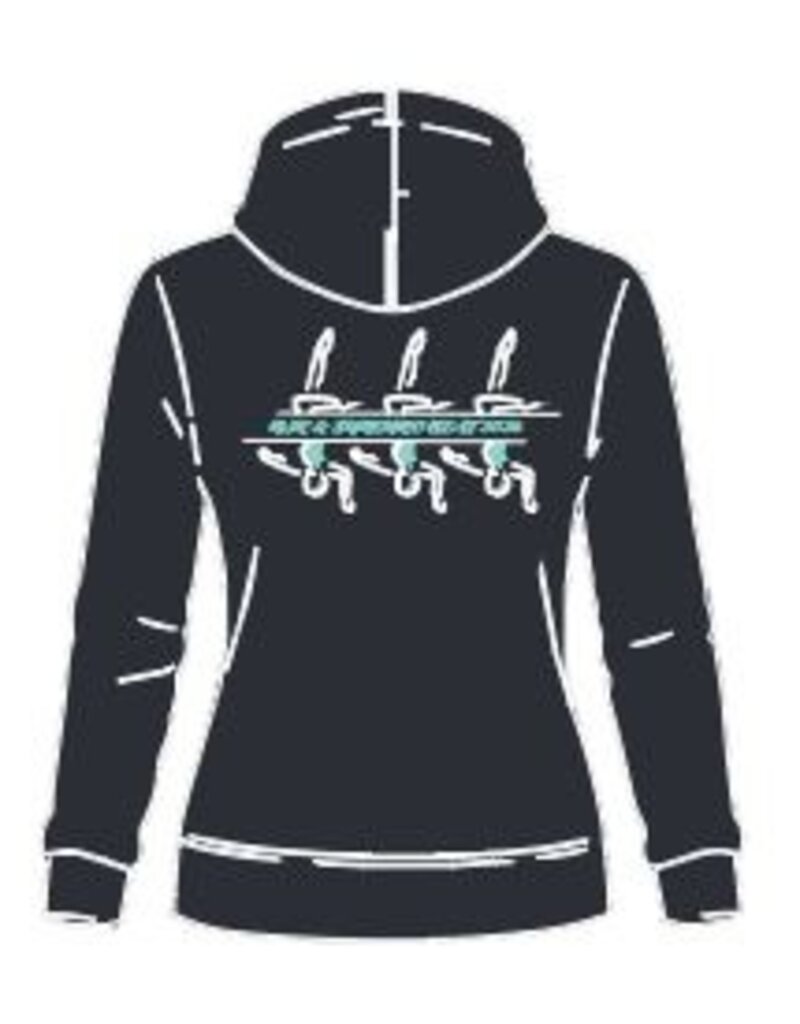 Arena Arena  hoodie - NJK Synchroonzwemmen - zwart/turquoise