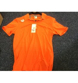 Arena Arena Polo fluo orange - met je naam - maat M of XL