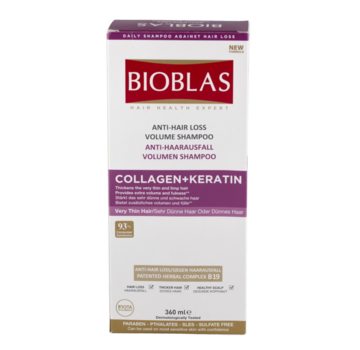 BioBlas Kolajen + Keratin şampuan - 360 ml