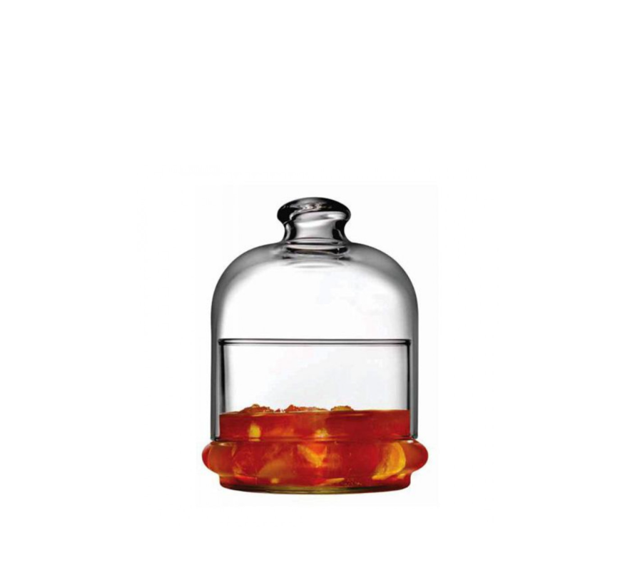 Basic mini glazen voorraadpot met deksel