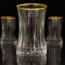 Elysia gold tea glasses set of 6