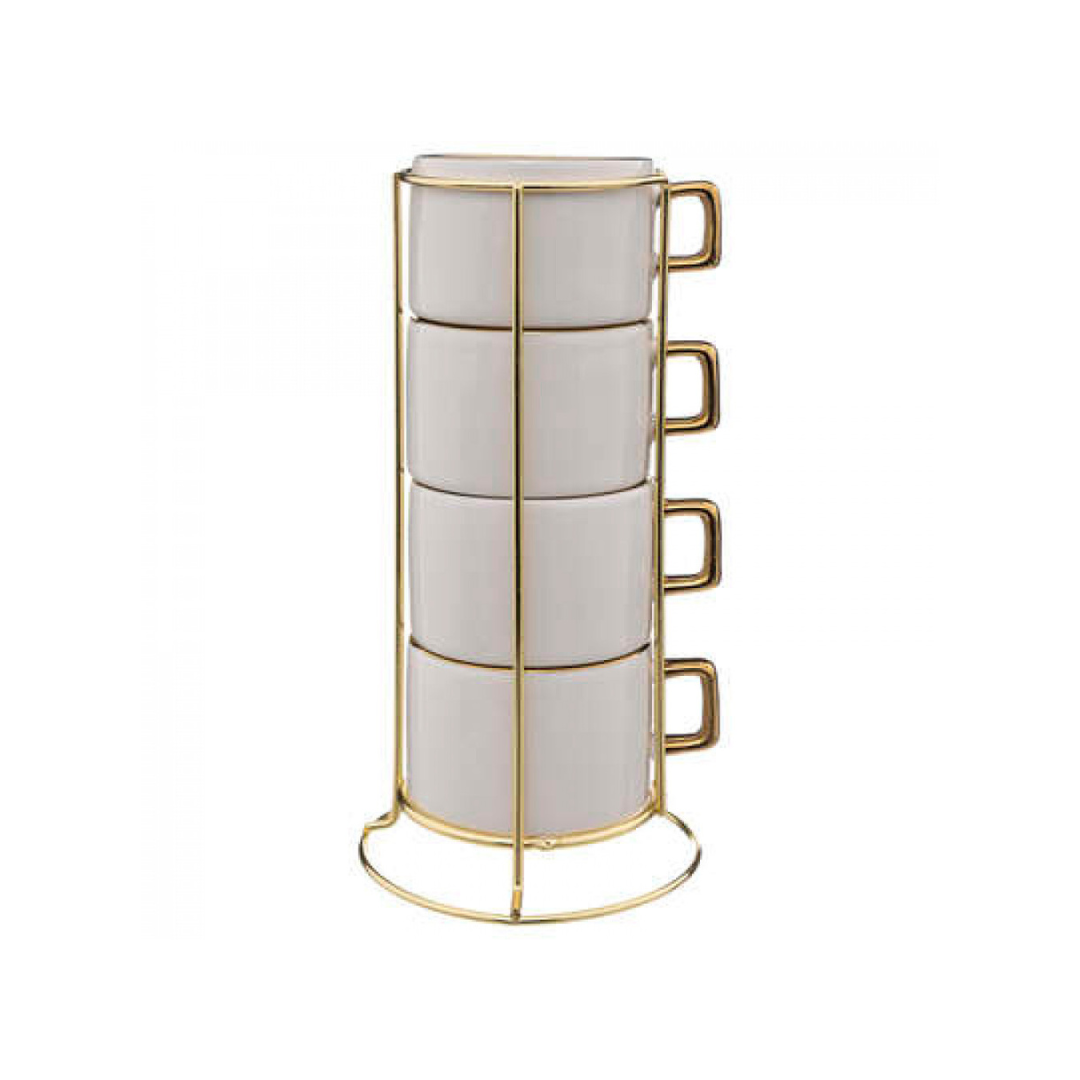 Golden rack with 4 cups | Shop now at Megacenter.com