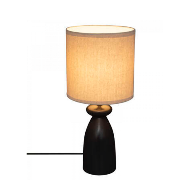 Tafellamp beige en zwart