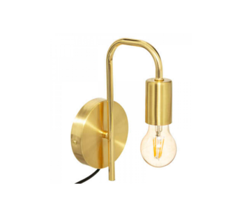 Metalen wandlamp goud