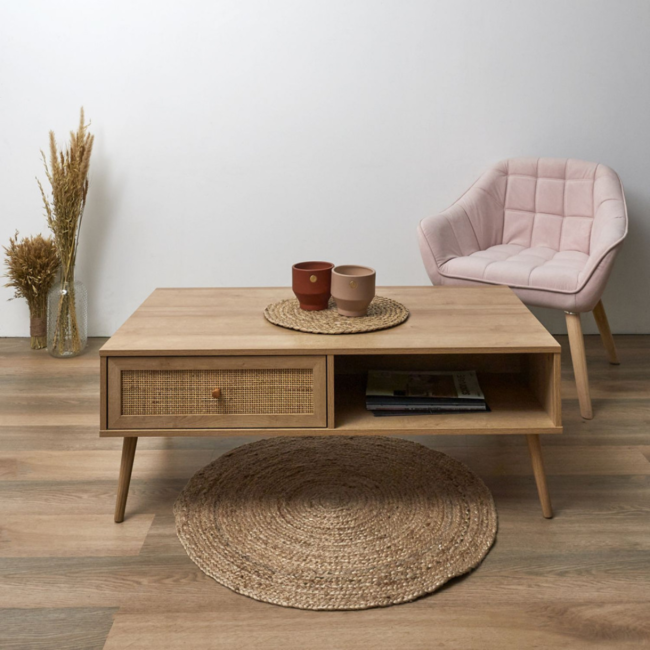 Bali beige salontafel hout