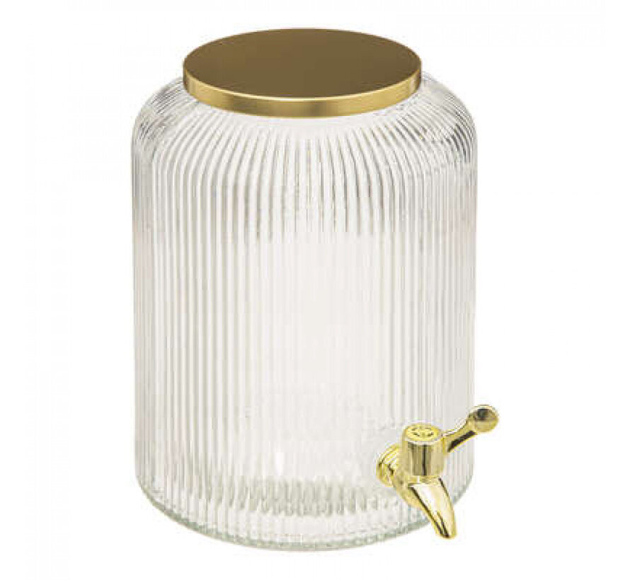 Gouden sapdispenser 5L