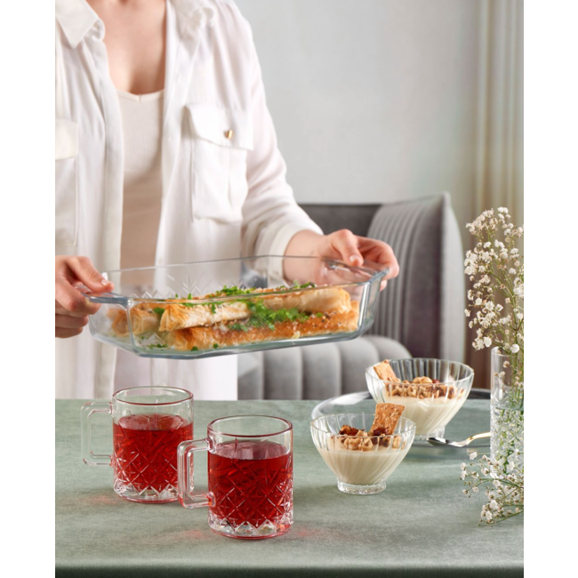 Timeless glazen met handvat set van 2 315 cc