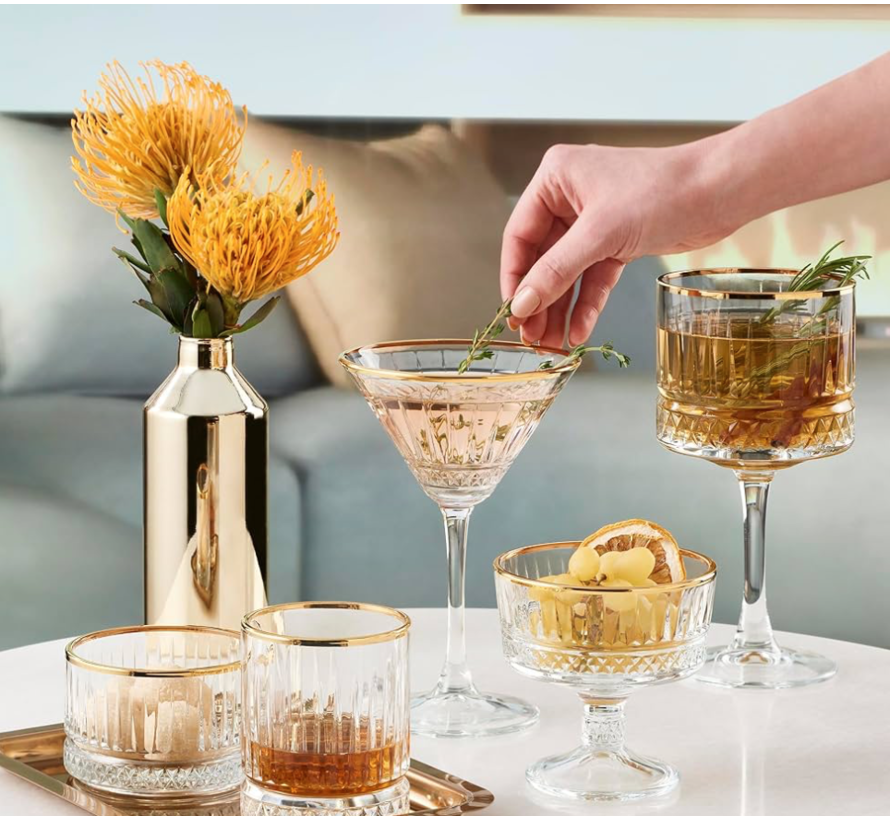 Elysia Golden Touch cocktailglazen Set van 4