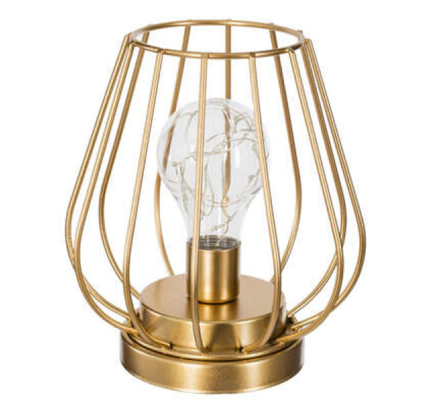 Gouden metalen lamp