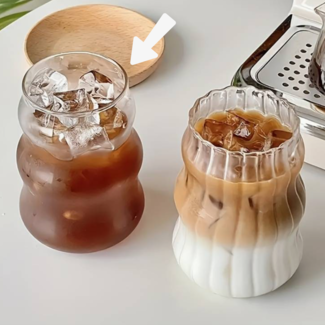 Bubble coffee glasses set of 2