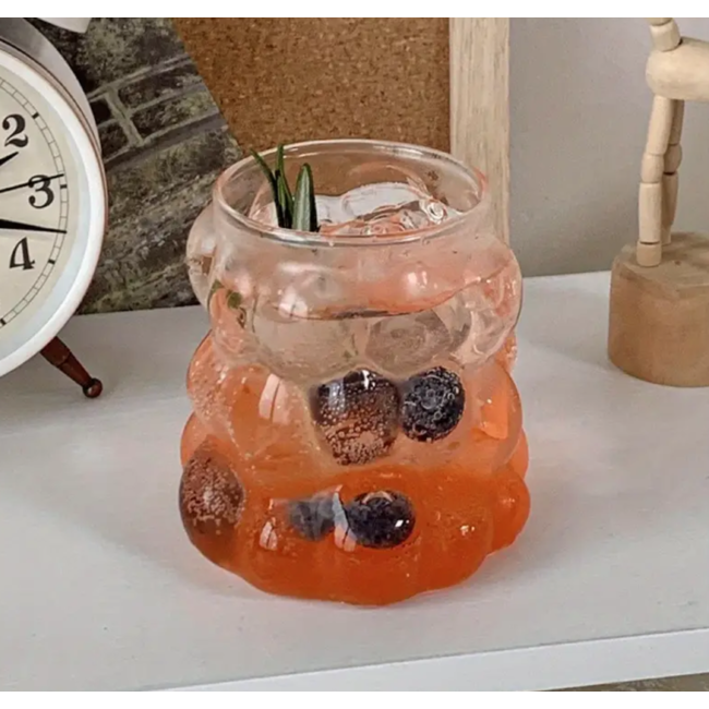 Grape shaped drinking glasses set of 2