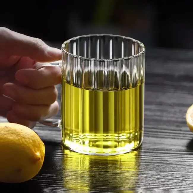 Set of 2 glass mugs 350 ml