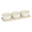 Aria aperitif set with gold rim