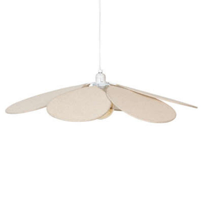 Linen plafondlamp beige