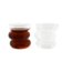 Set of 2 glasses with bubble design