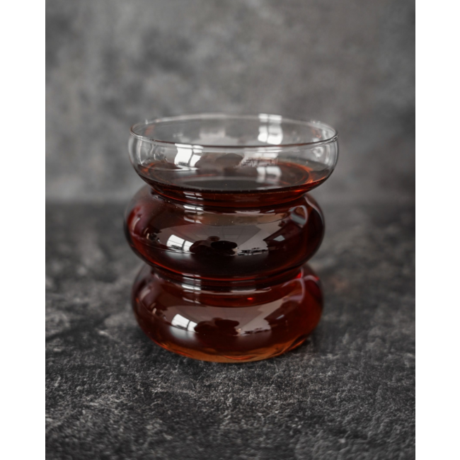 Set of 2 glasses with bubble design