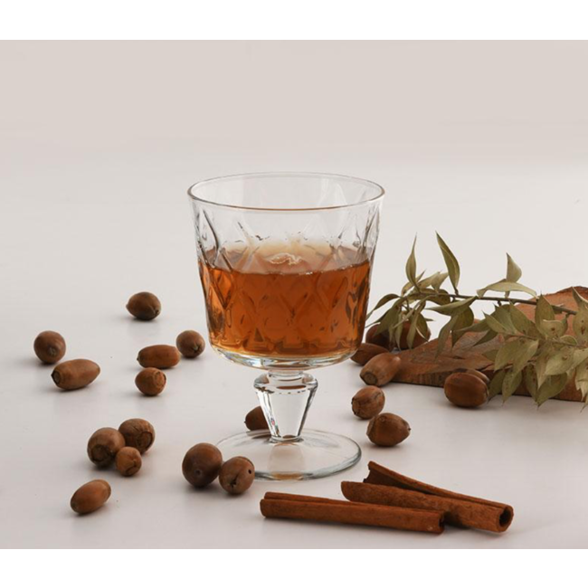 Ayaklı yapraklı bardak seti 4'lü