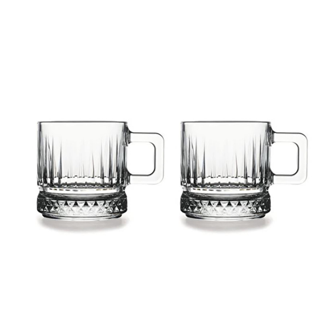 Elysia glasses with handle set of 2 195 cc