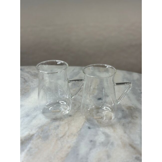 Tea glasses with handle set of 6